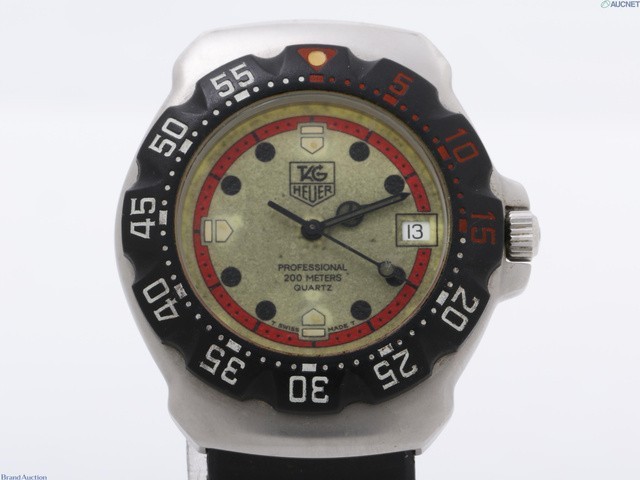 [exc+5] Vintage TAG Heuer Formula 1 WA1211 Cream Dial Quarts Watch from JAPAN