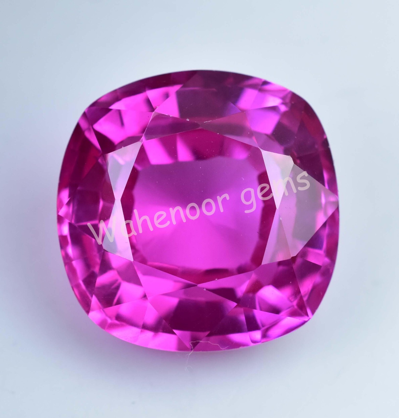 Natural Mogok Pink Ruby 40.55 Ct Cushion Certified Flawless Loose Gemstone