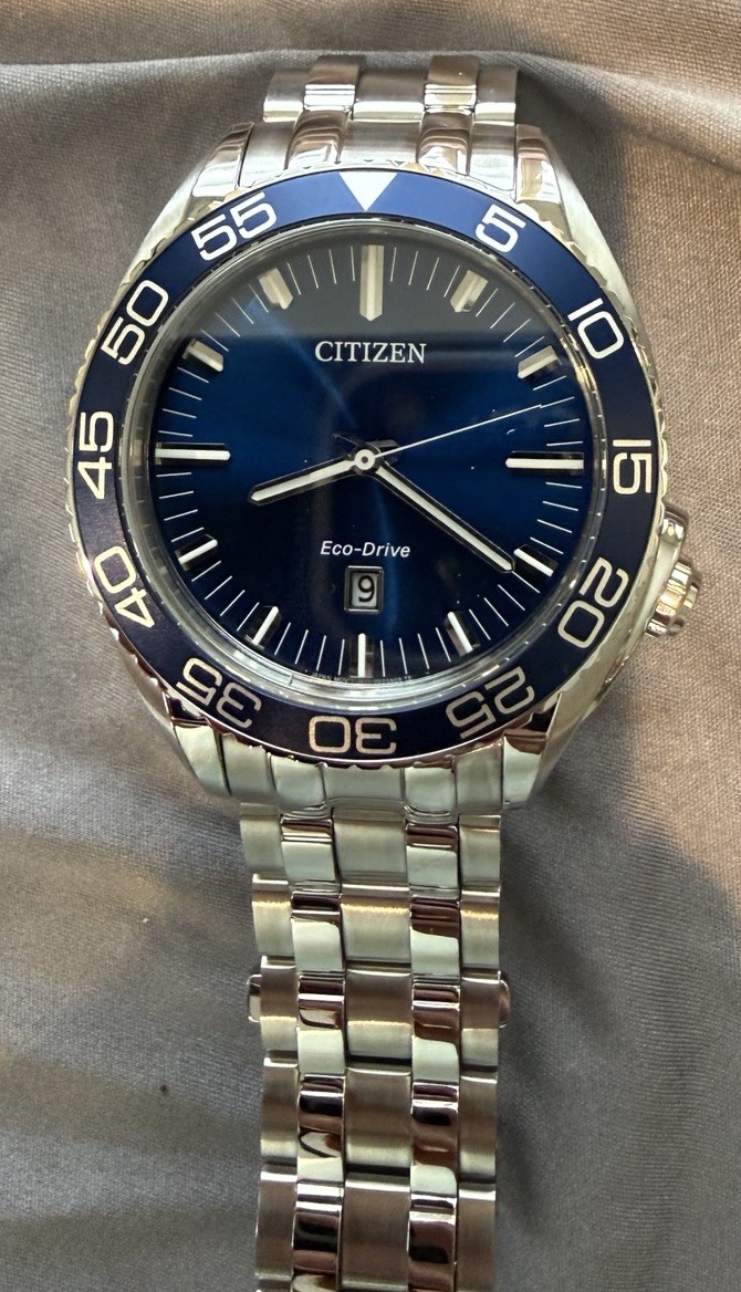Citizen Carson AW1770-53L Eco-Drive Blue Dial 42mm Men’s Watch w/ Box
