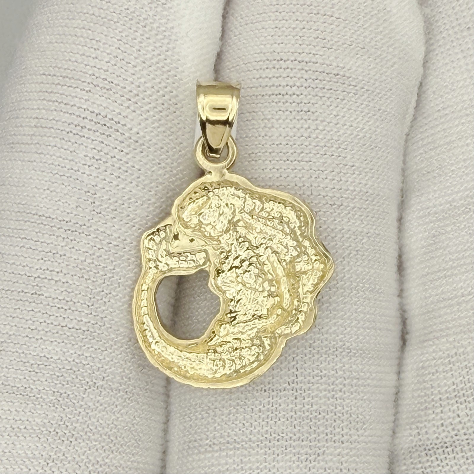 10k Yellow Gold Women Sea Mermaid Charm Pendant Ocean Beach Nautical Jewelry