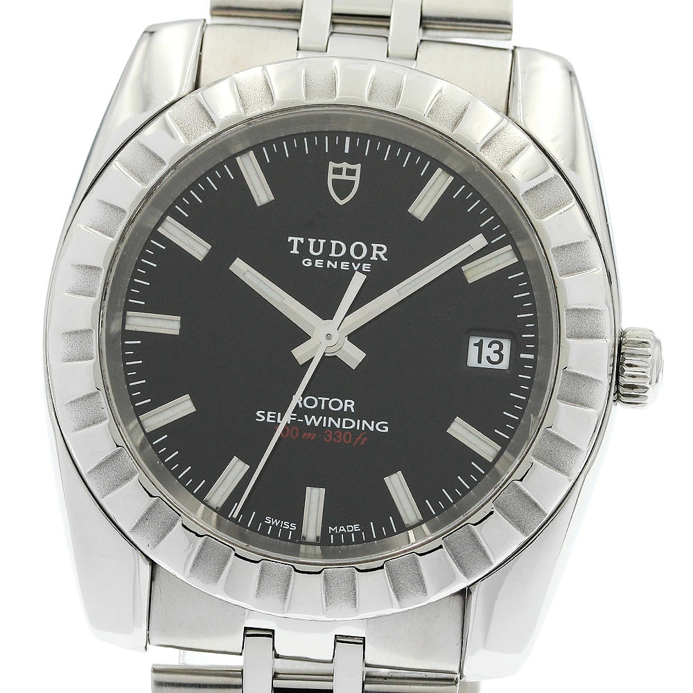 TUDOR Classical 21010 Black Automatic SS Classic Date Men’s Watch