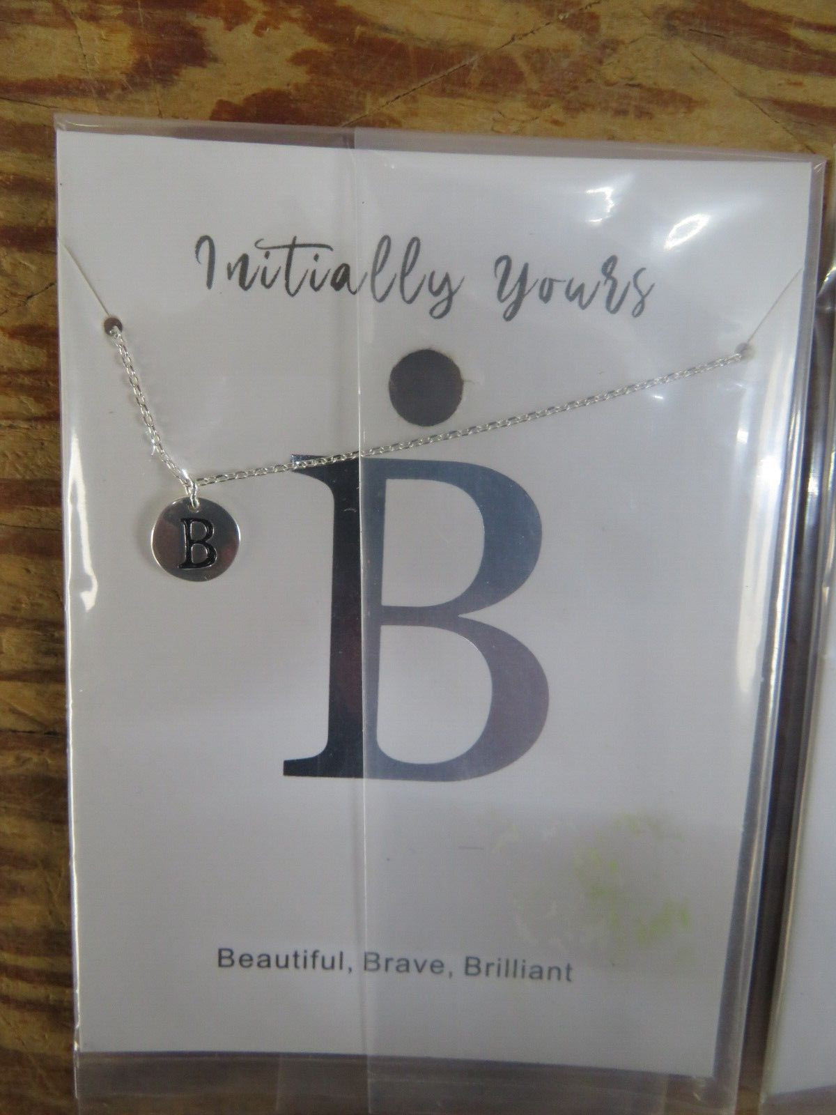 Lot of 3 New Initially Yours Necklaces letter “B” 2 Styles Silver