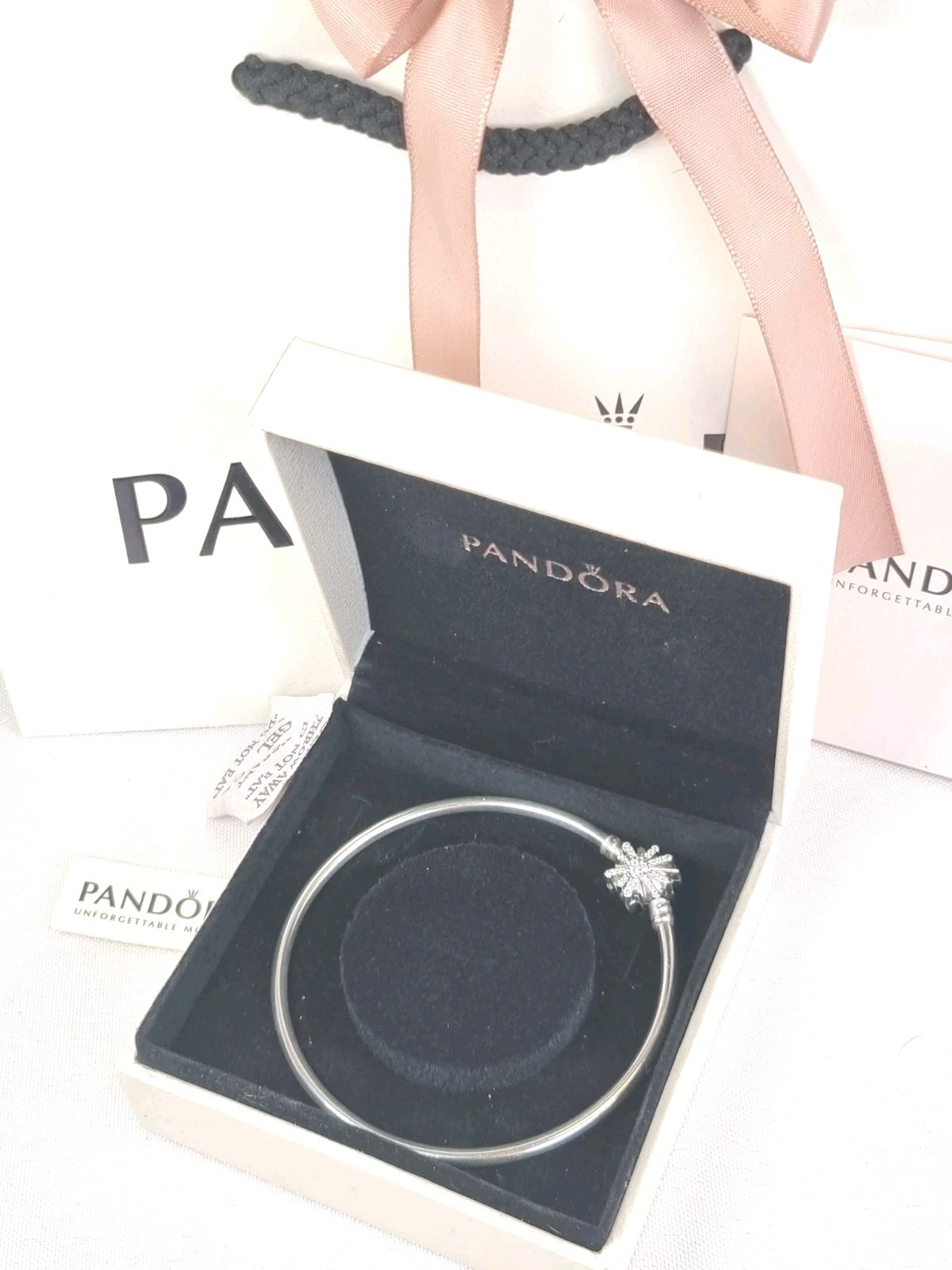 Pandora Firework Clasp Bangle, NEW With Pandora Packaging 21CM