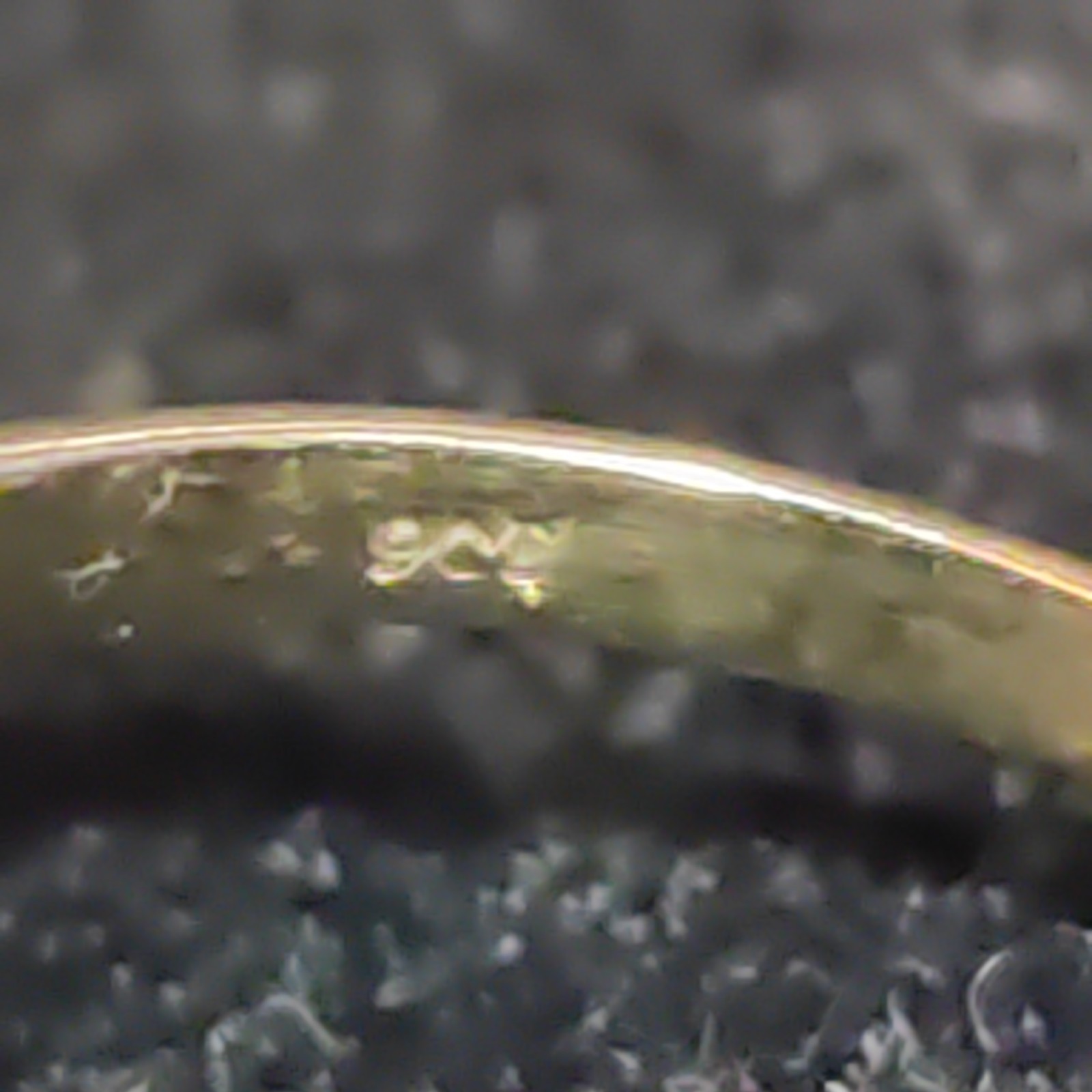 9ct Gold Ring Wedgwood Blue Jasperware size N1/2 1.97g