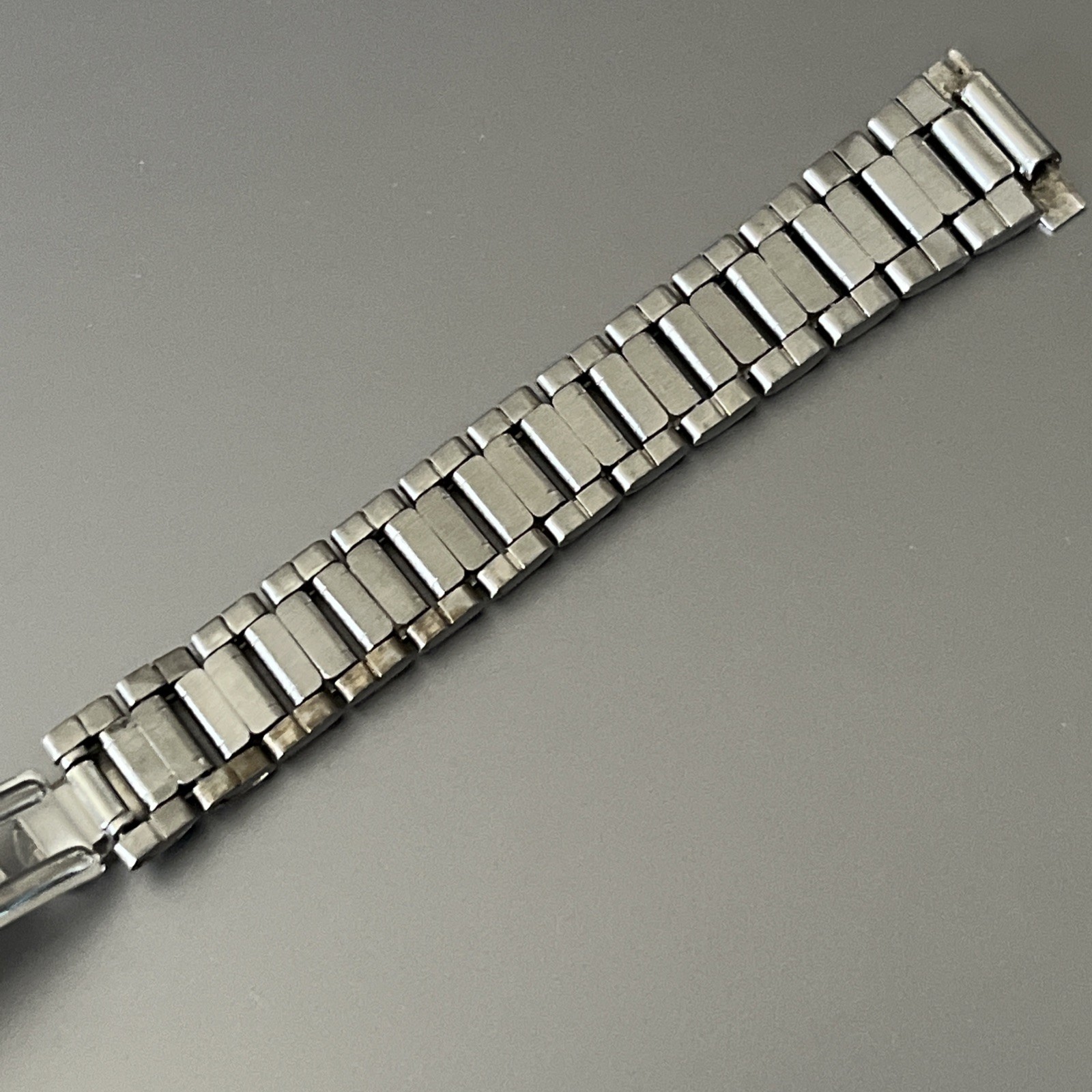 14 mm Watch Oyster Bracelet Stainless Steel Matte Polished Hidden Folding Clasp