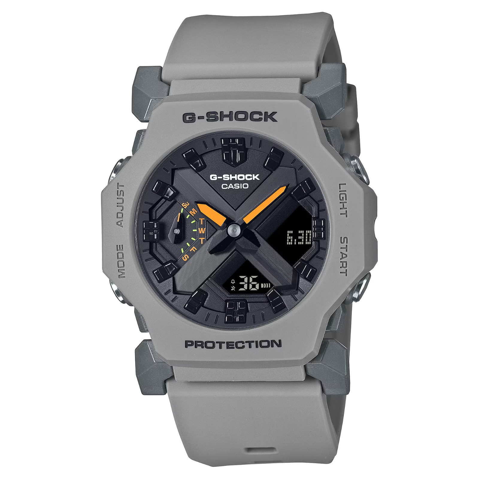 Casio G-Shock Core GA-2300 (42.1mm) Black Hybrid Dial / Grey Resin GA-2300-8A