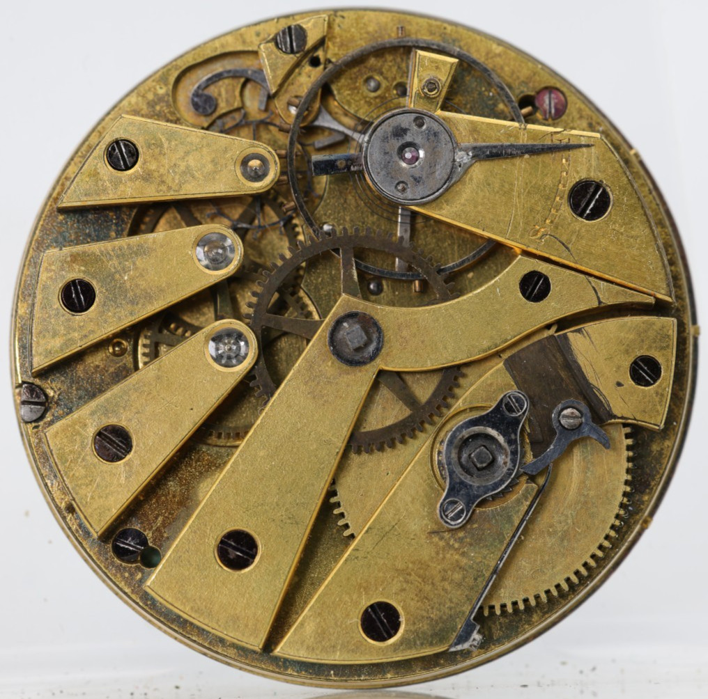 HIGH GRADE KEYWIND VICTORIAN POCKET WATCH MOVEMENT 45.4mm RUNS (JU)