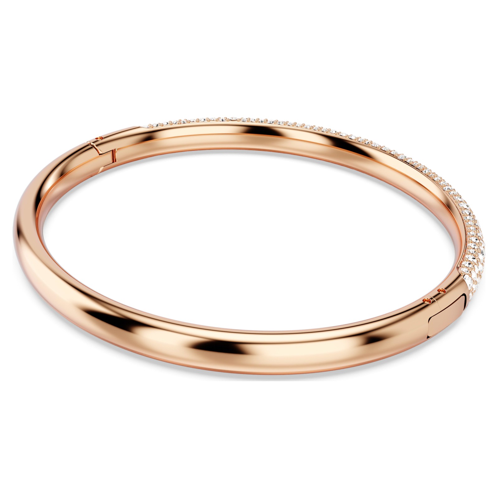 Swarovski Sublima Bangle, Snow Pavé, White, Rose Gold-tone Plated Size M 5688611