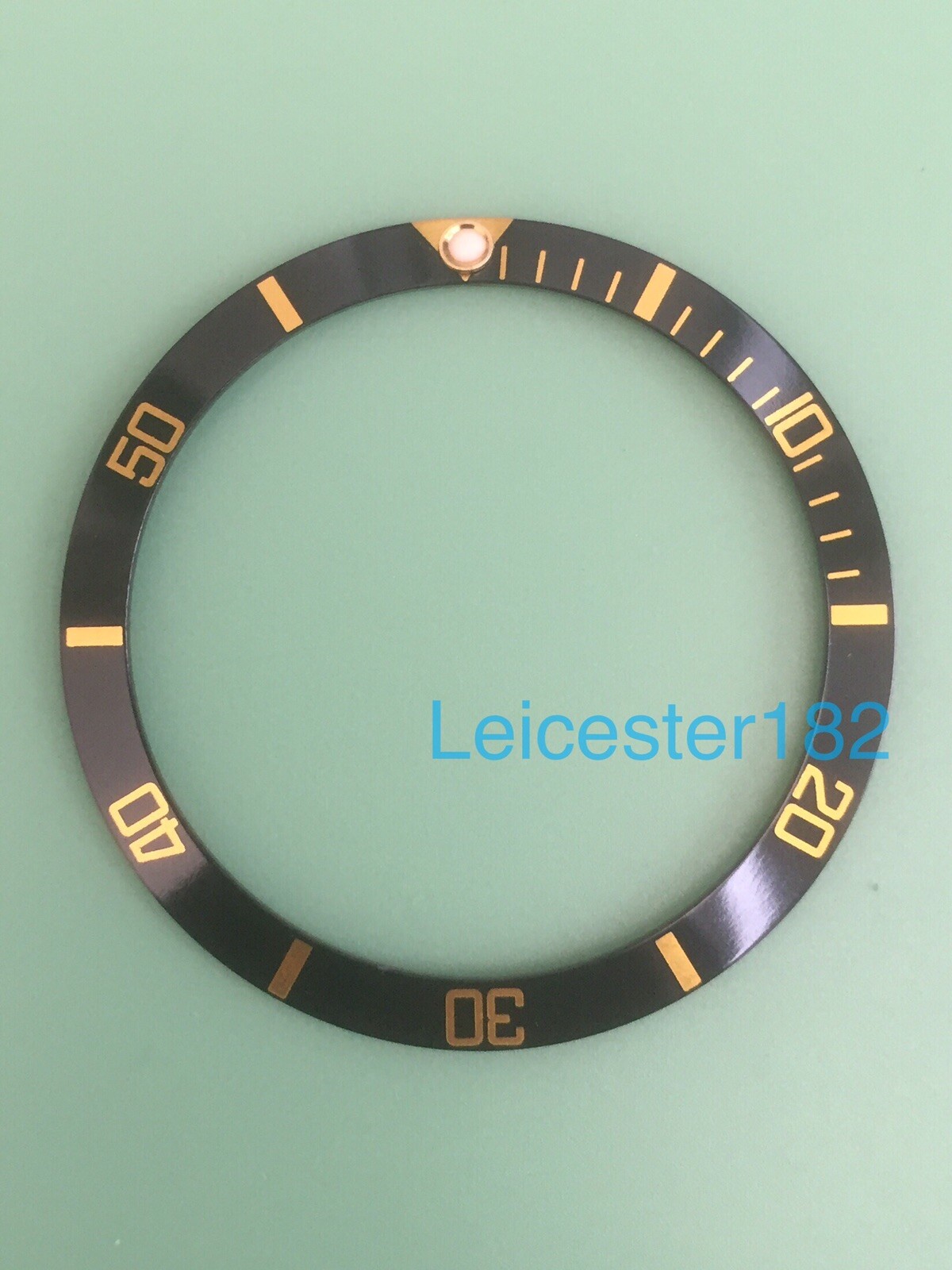 Black & Gold Bezel Insert For RLX Submariner 5513, 5512, 1680, Tudor 7928