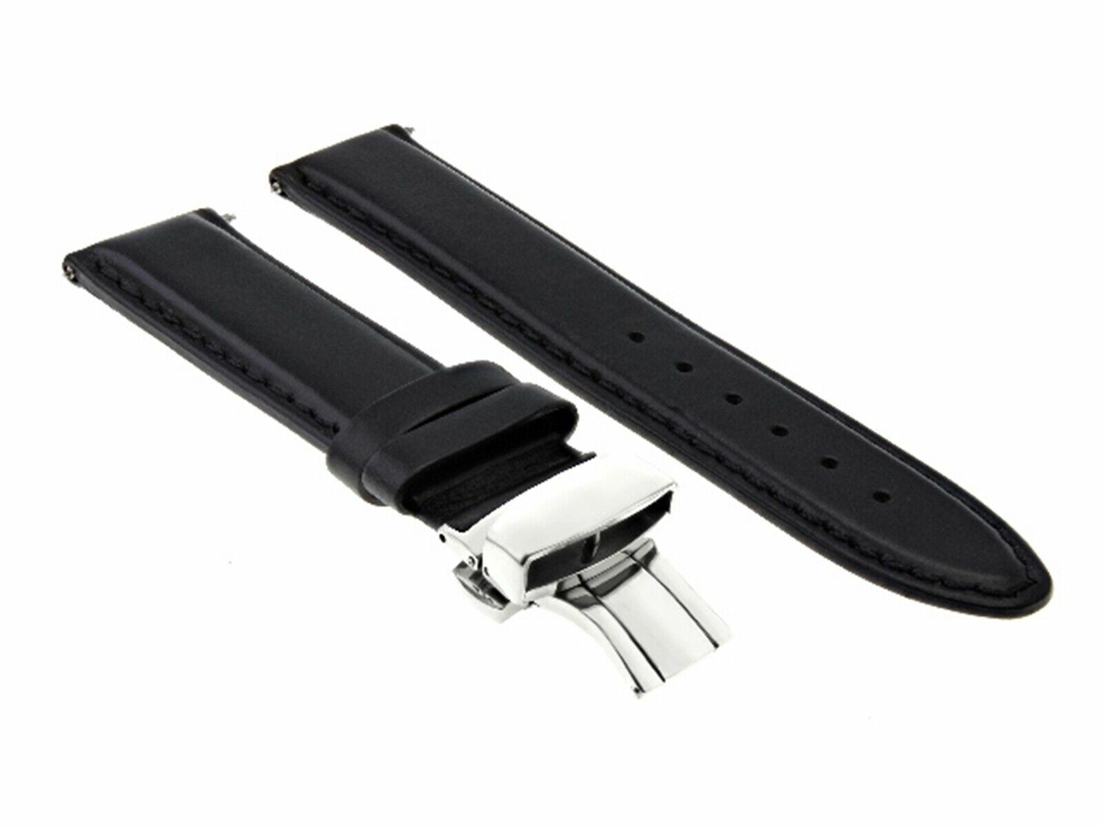 18-19-20-22-24-26MM CLASSIC MENS LEATHER WATCH BAND STRAP FOR BULOVA WATCH CLASP
