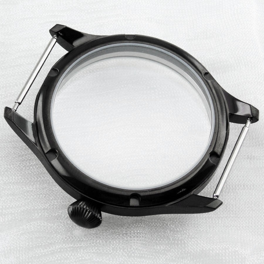 44mm Stainless Steel Watch Case Fit For Seagull ST3600 ETA 6497 6498 Movement I