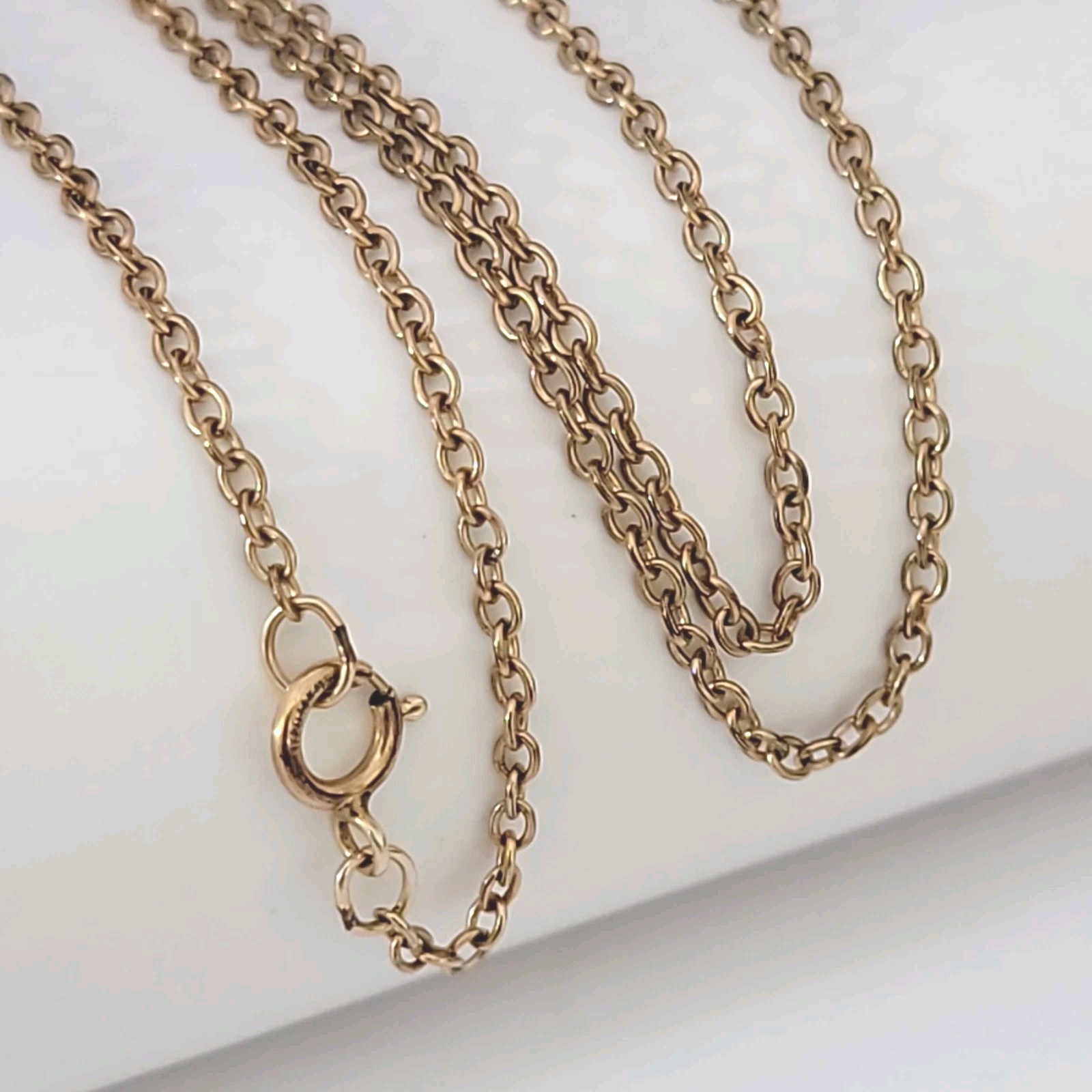 Vintage 1/20 14k Yellow Gold Filled Necklace 24″ 1.5mm 2.13g