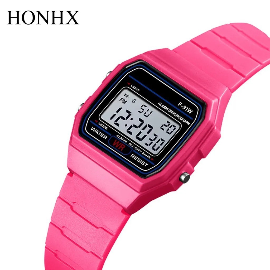 F 91W Classic Digital Resin Strap Watch Stopwatch Chronograph Sport Unisex Men