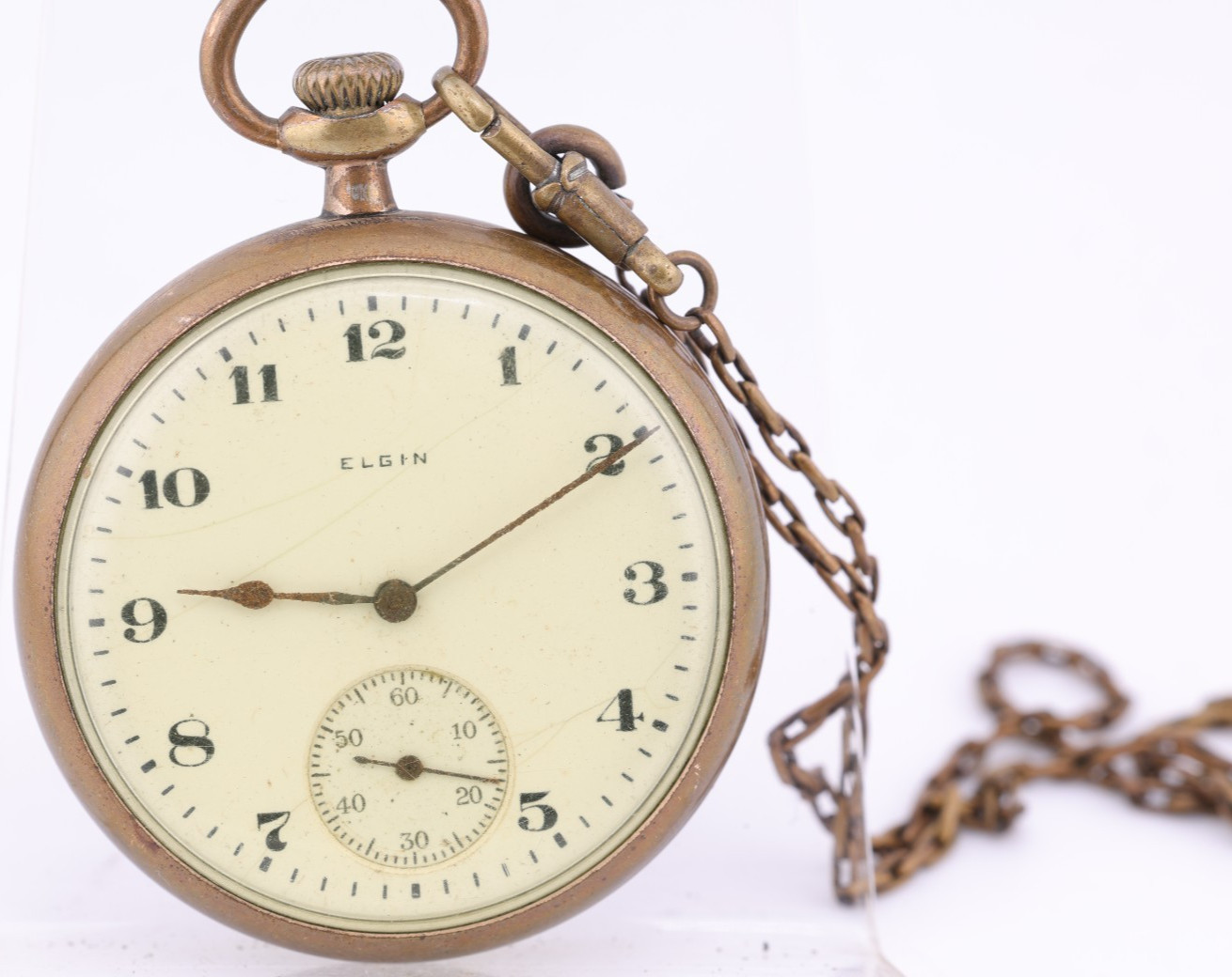 ELGIN 291, 16s 7j, NAPOLEON 10yr GF POCKET WATCH, 20876991, FOR REPAIR (JX)