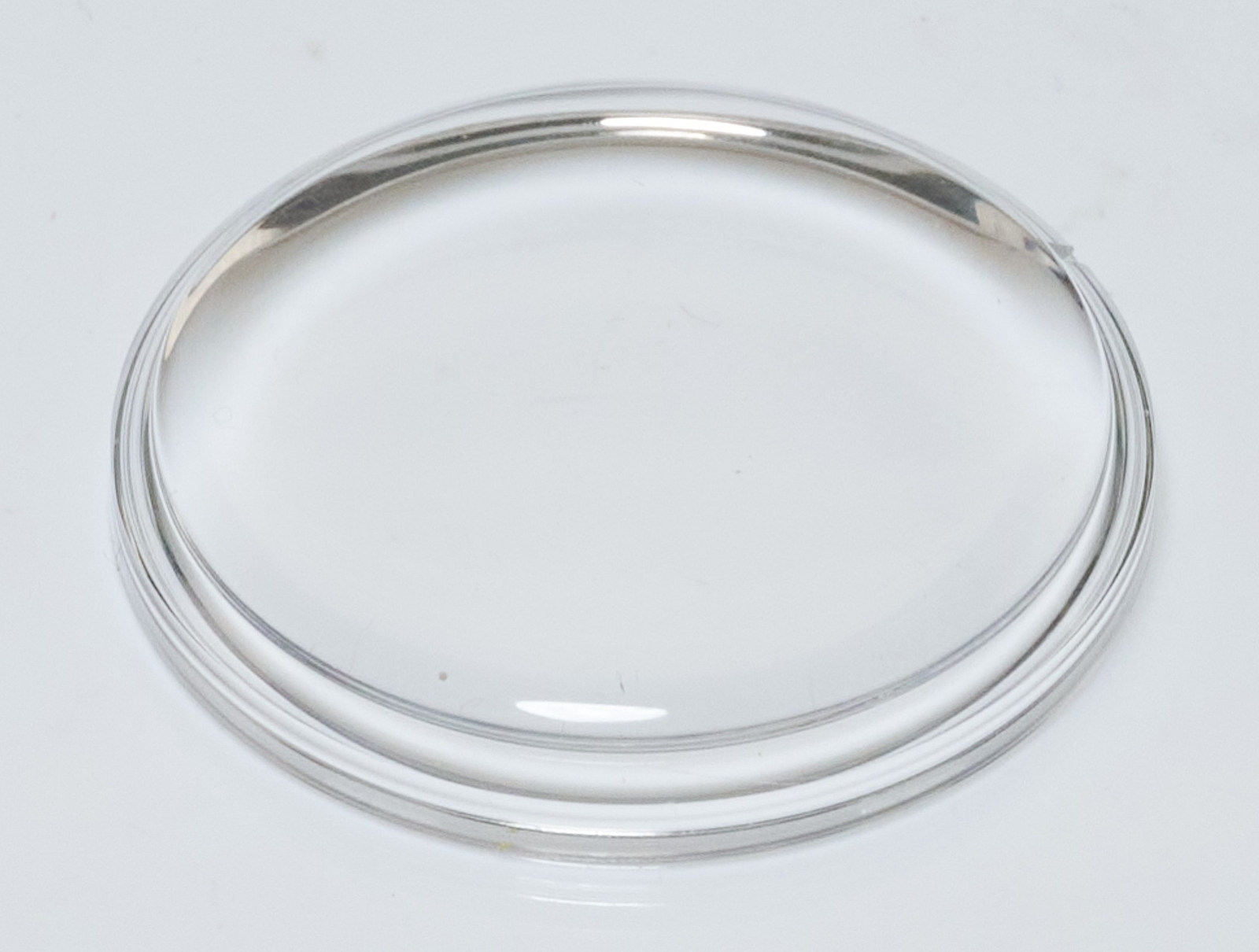 Replacement Crystal Glass For SWATCH Irony Chrono Acrylic & Tension Ring 34.7mm