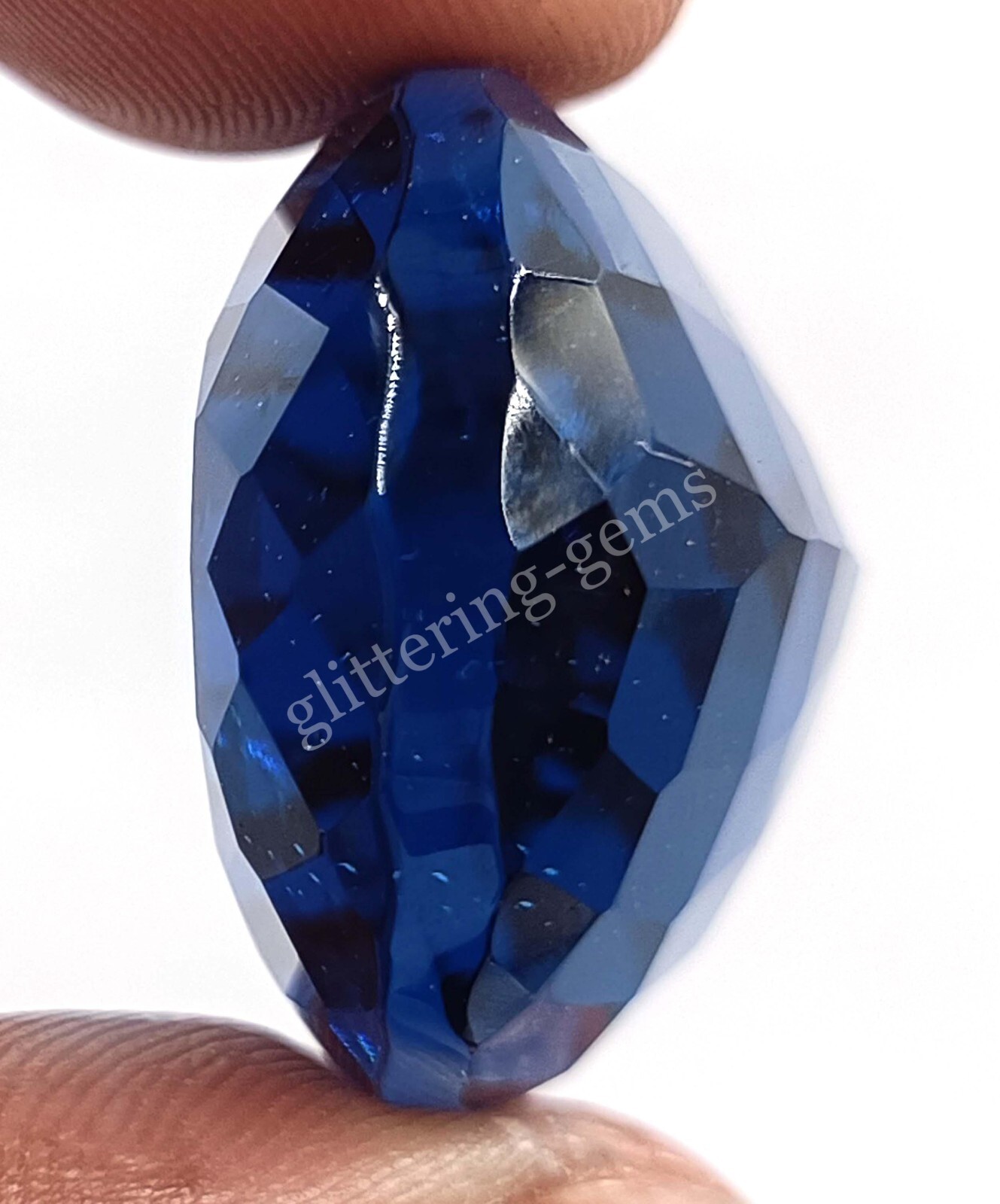 Natural Blue Sapphire 77 CT CERTIFED Loose Gemstone Pear Transparent Gems 5AAJ
