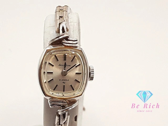 [A1R] Seiko Solar 21 Jewels 10-3530 Cushion Square Manual Wind JDM [r3s]