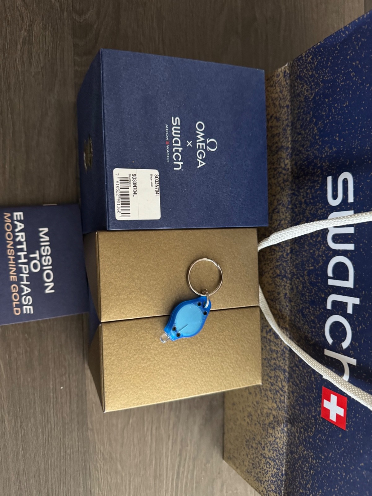 100% AUTHENTIC OMEGA x Swatch Moonswatch Moonshine Gold STURGEON MOON SO33N701L