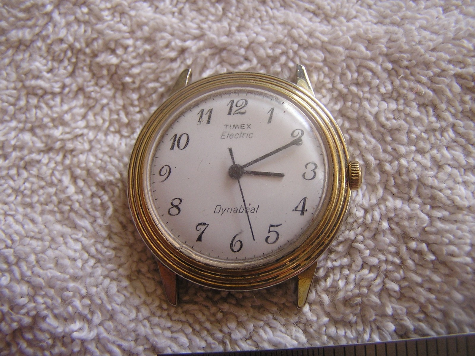 Vintage Timex Electric Dynabeat White Dial
