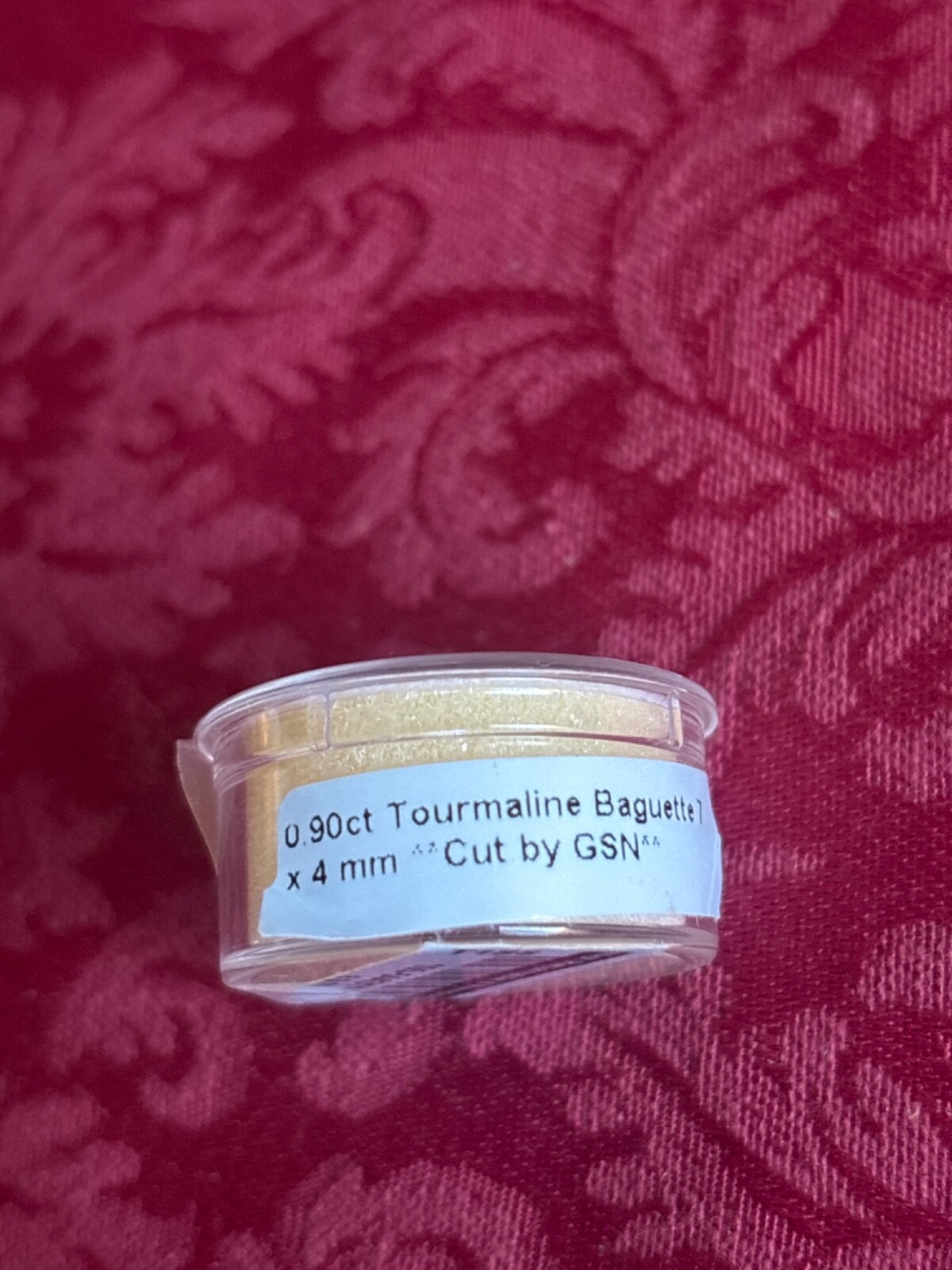 0•90 CT TOURMALINE BAGUETTE 7×4 mm~CUT BY GSN
