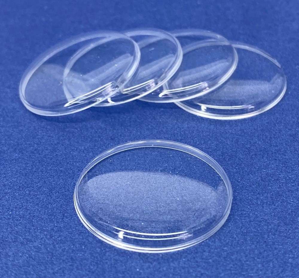 🕒5x Acrylic Watch Crystal | 31.8 mm x 1.0mm Flat Top | USSR Vintage Plexiglass