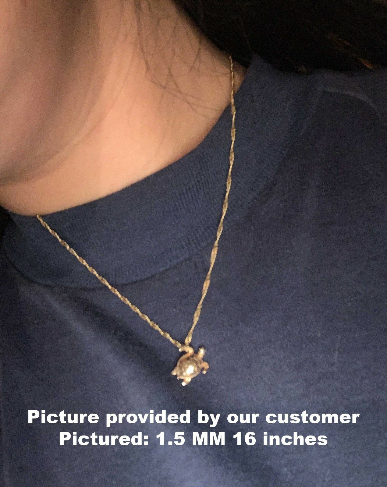 10K Solid Gold Rope Chain Necklace, 7″ – 30″ Inches, 0.8mm To 2.2mm