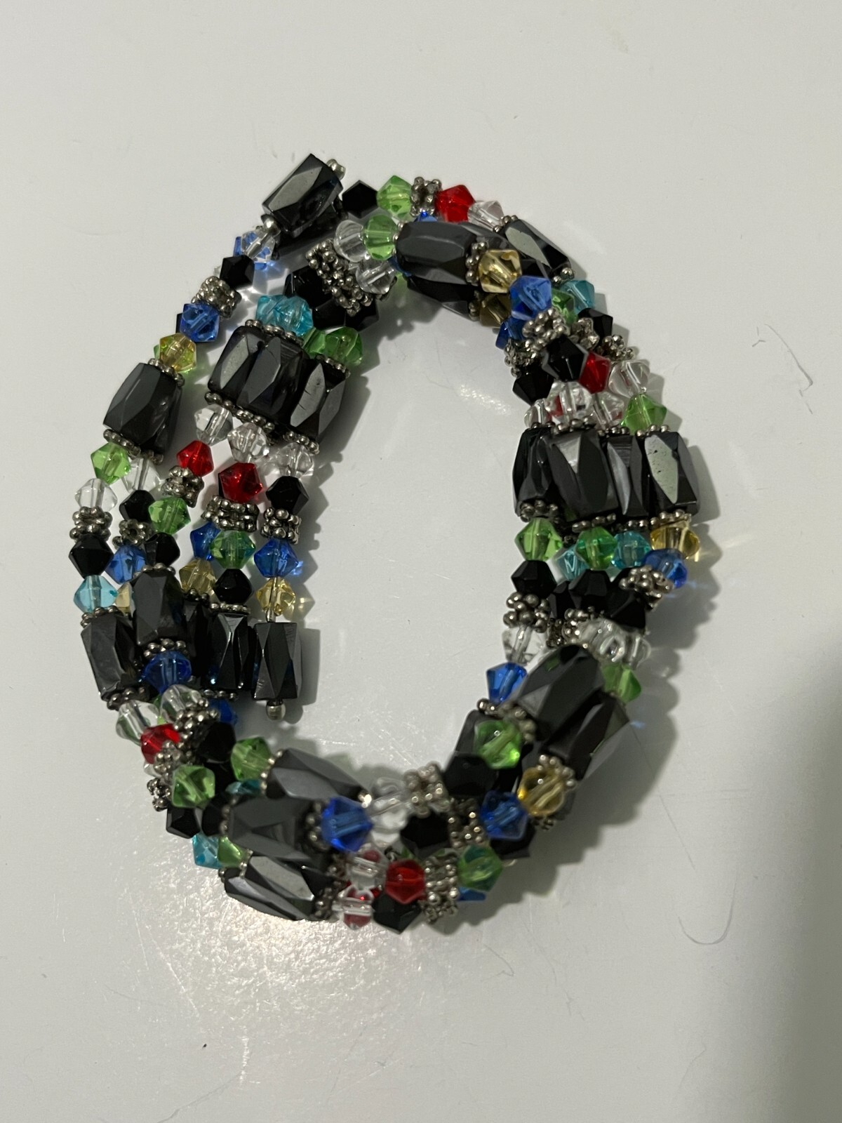 38″ Multi-Colored Beaded Magnetic Multi Use Necklace