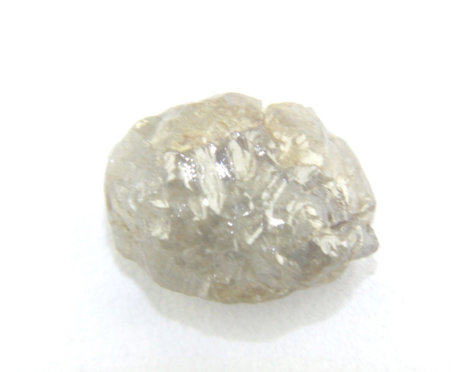 1.63 CTS NATURAL REAL RAW UNCUT GREY ROUGH DIAMOND 7.69×6.73×4.52 MM