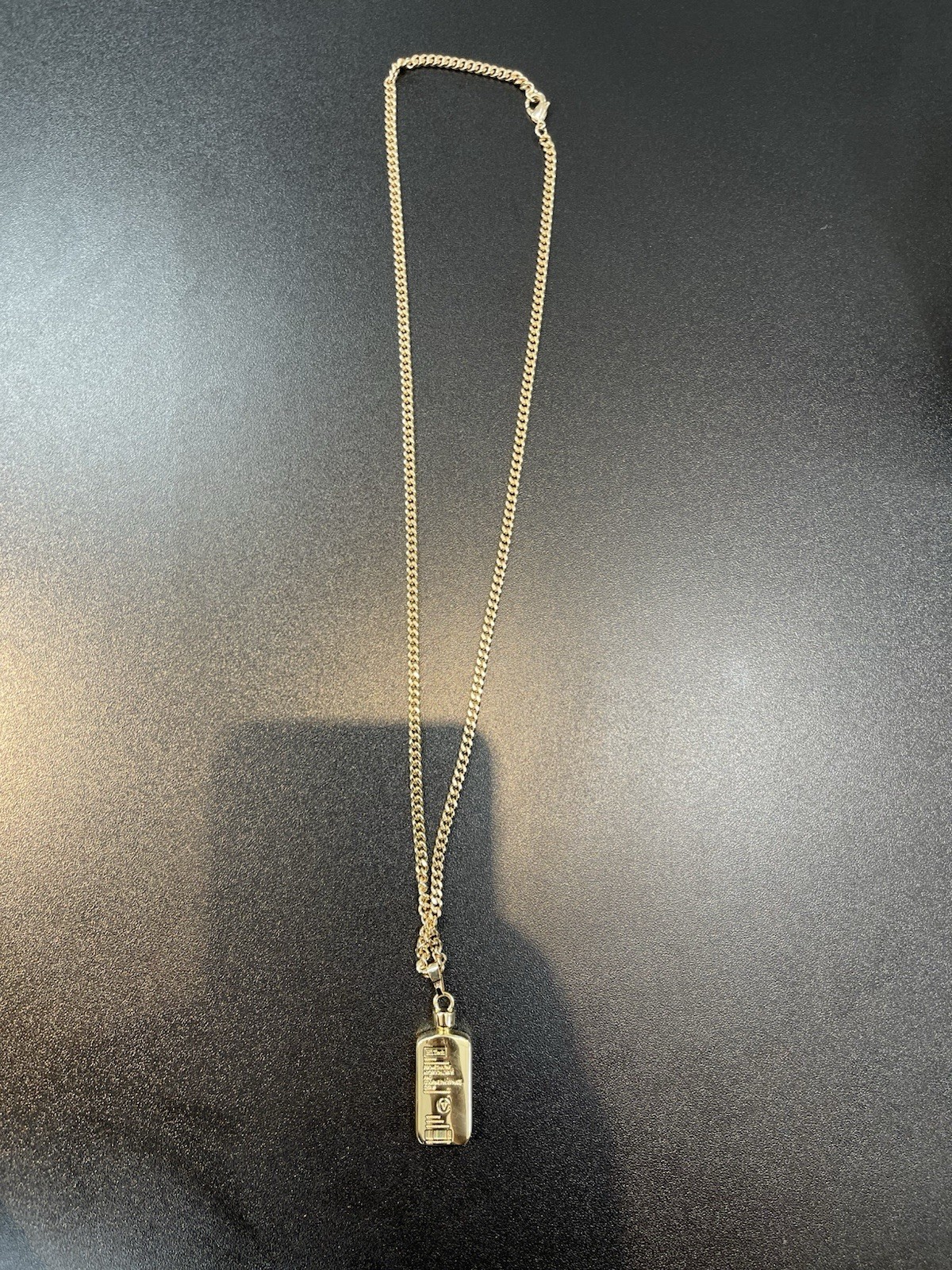 Gold Tone Tire Wheel Rim Pendant Necklace Cuban Link Chain Hip Hop Unisex