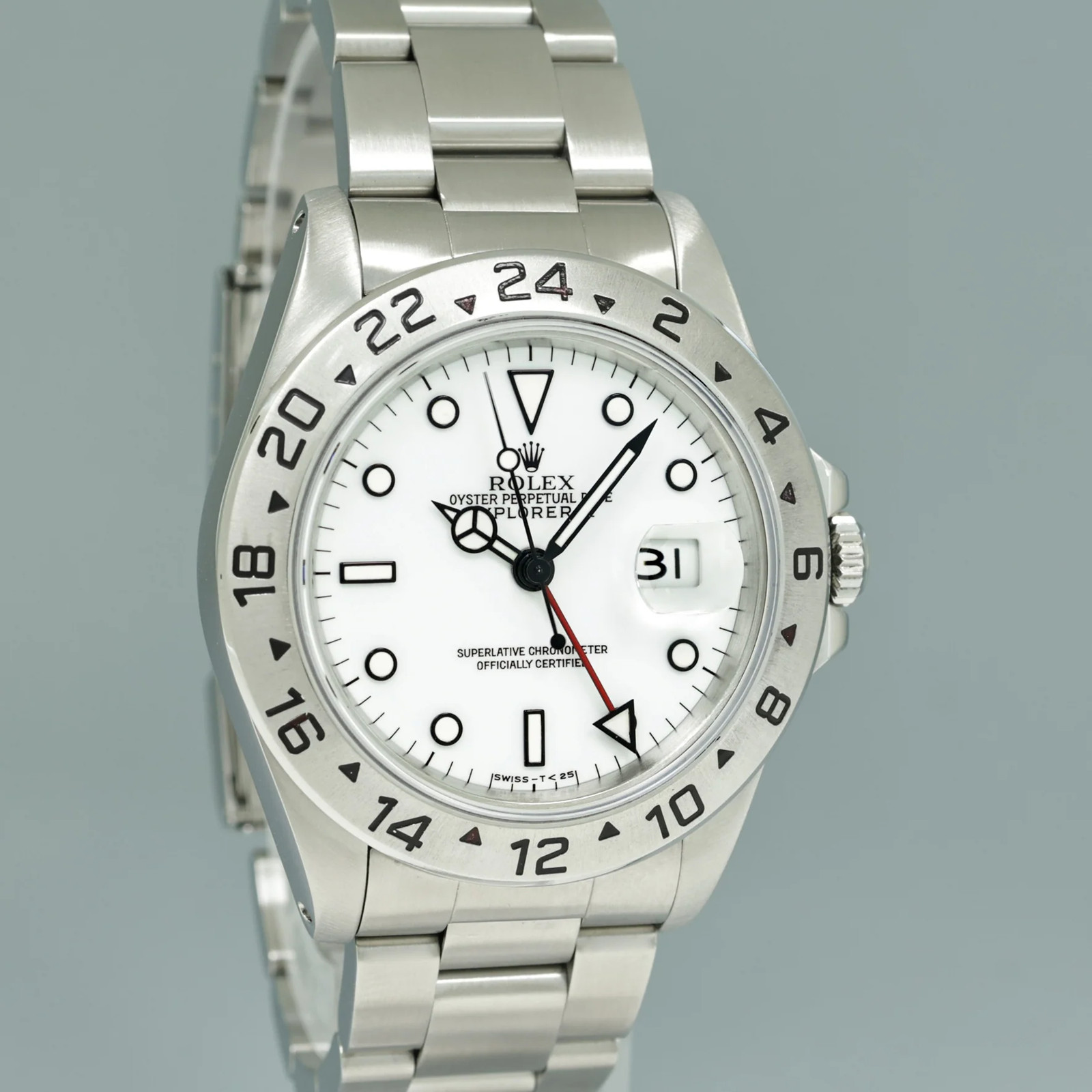 1998 MINT Rolex Explorer II White 16570 40mm Tritium Polar GMT Watch Box