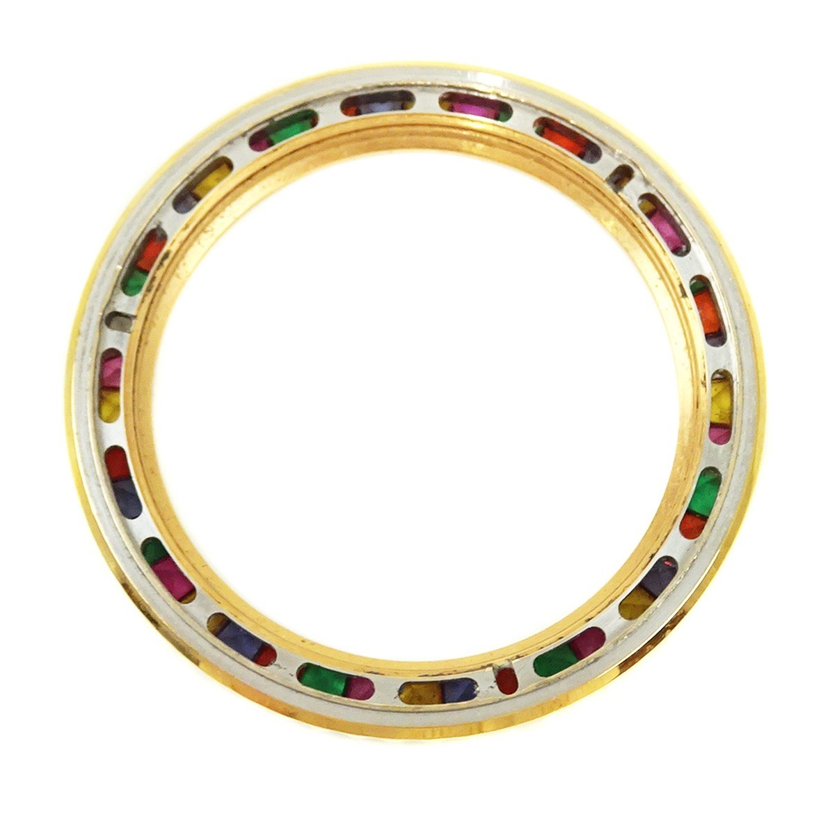 Unbranded Candy Rainbow Bezel for ROLEX Yacht-master K18PG Gemstones 40mm S2859