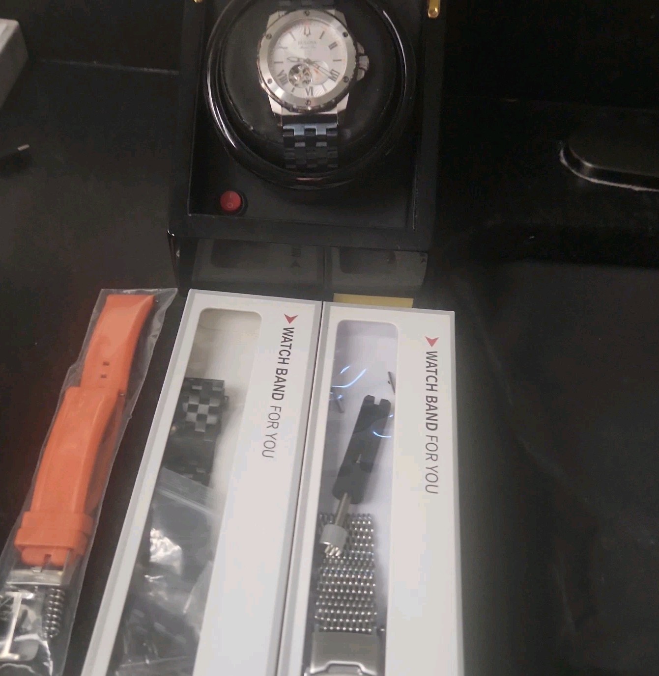 Bulova 98A226 Marine Star Automatic Watch 44 BUNDLE $600 Value