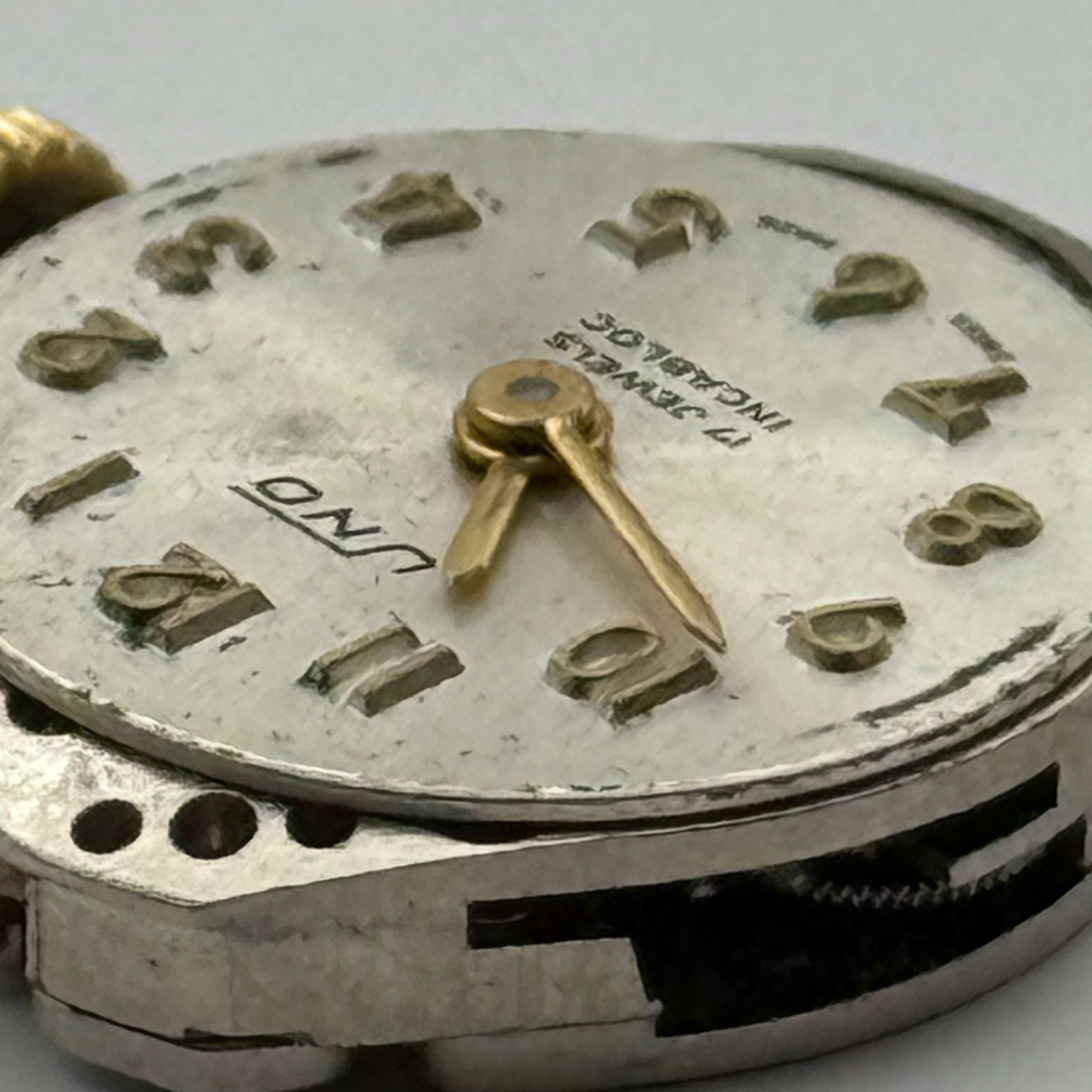 FHF 69-21 Watch Movement Uno 17 Jewels Swiss Manual Wind Parts Repair 15.3mm