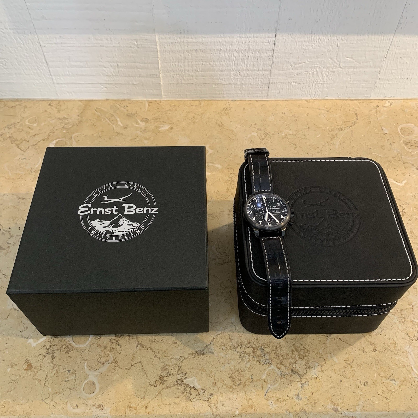 Ernst Benz Chronoscope Automatic Men’s Watch 47mm Black PVD