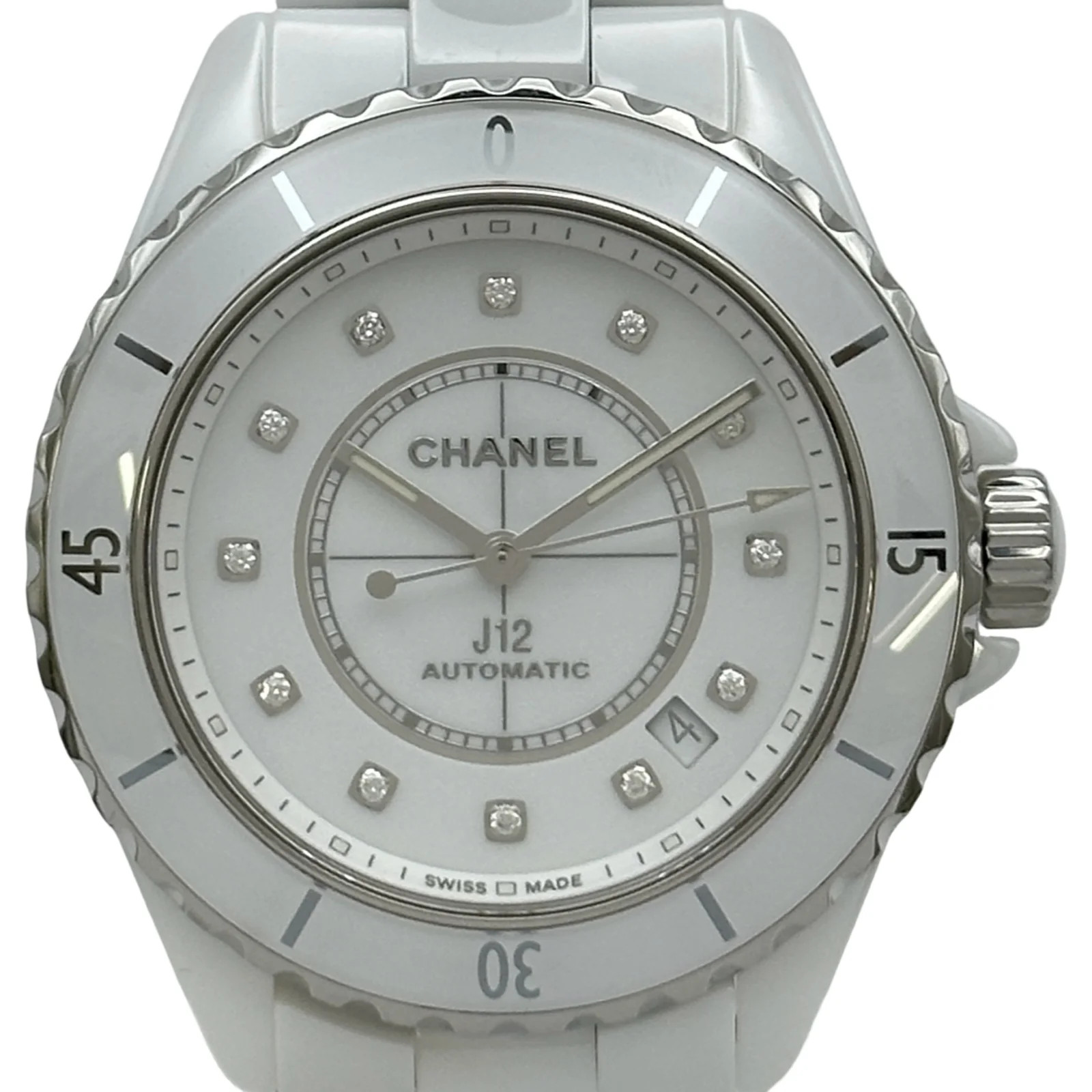Chanel J12 Calibre 12.1 H5705 38mm Ceramic White Dial Automatic Watch OKW2193