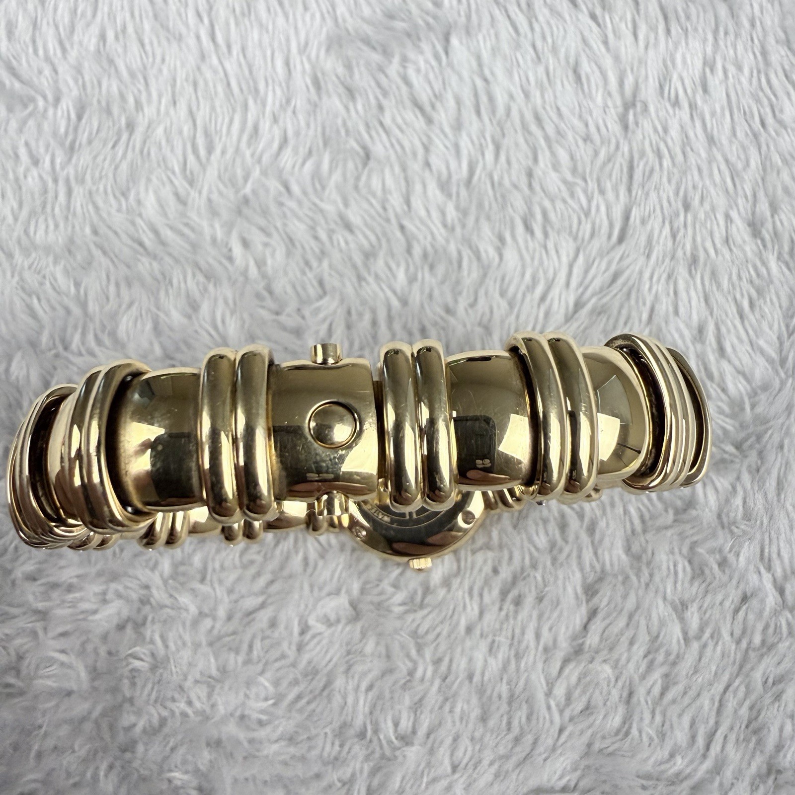Pequignet Emile Moorea Watch Swiss 18k Gold Rolled Women’s Quartz NEW BATTERY