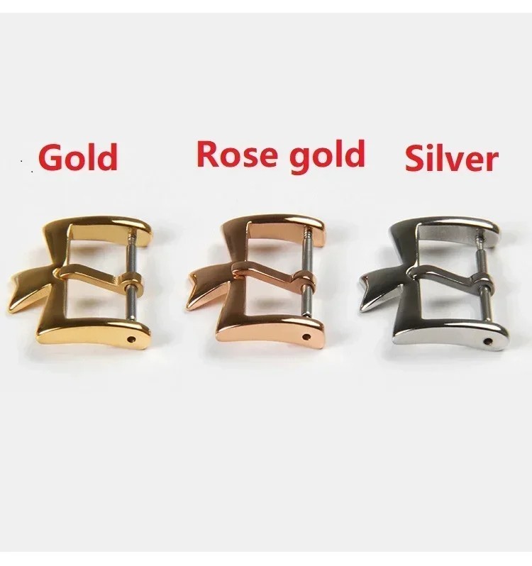 16mm 18mm 20mm Stainless Steel Watch Clasp Pin Buckle Replacement Accessory
