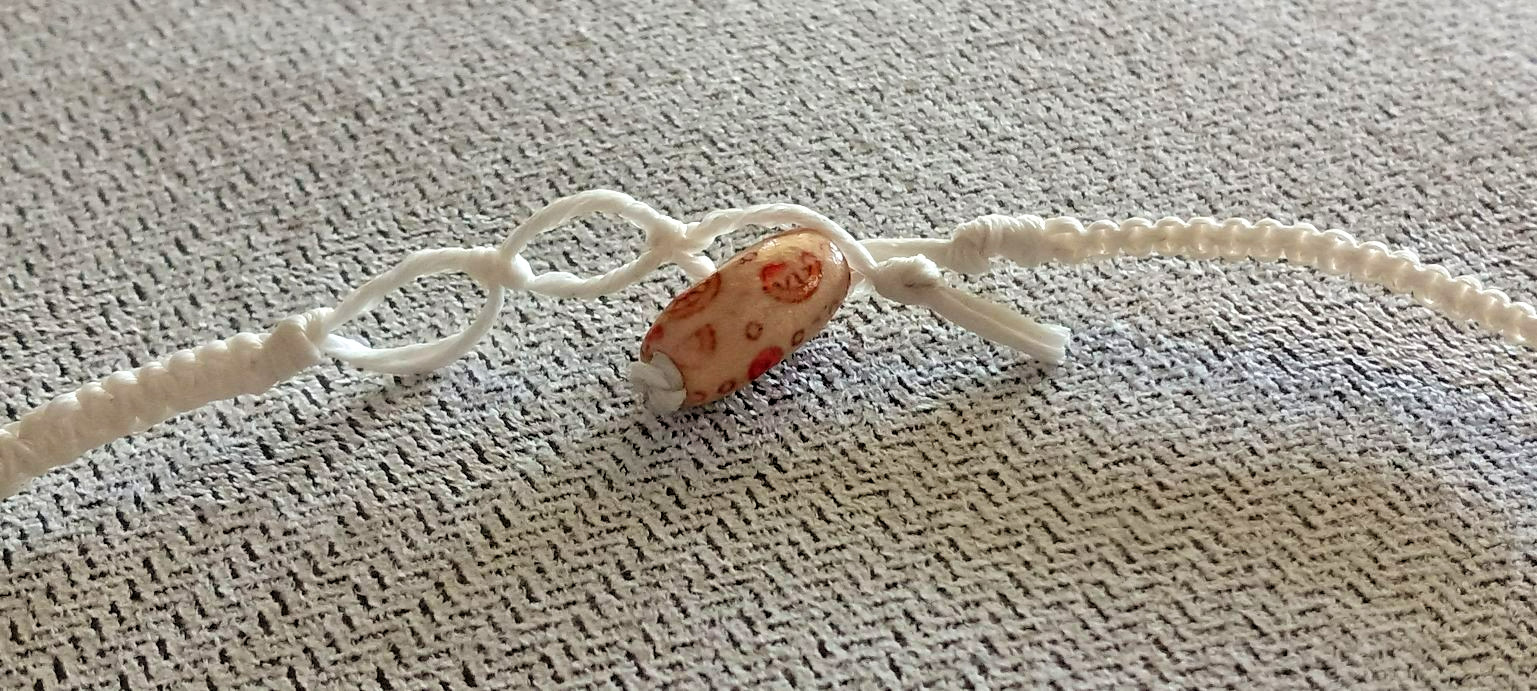 Surfer Macrame Bead &Cowrie Shell Necklace