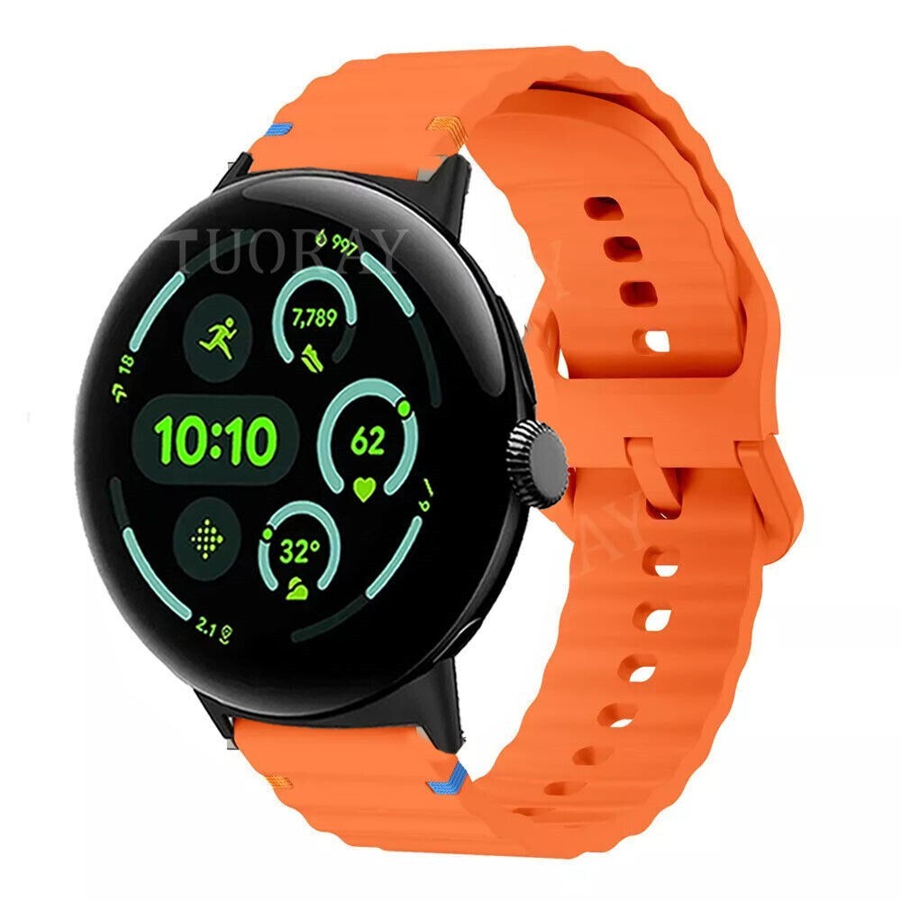 Silicone Sport Watch Band Strap For Google Pixel Watch/Watch 2/Watch 3 41mm 45mm