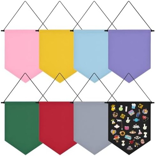 Wall Hanging Brooch Organizer Storage Board Colorful Enamel Pin Badge Canvas …