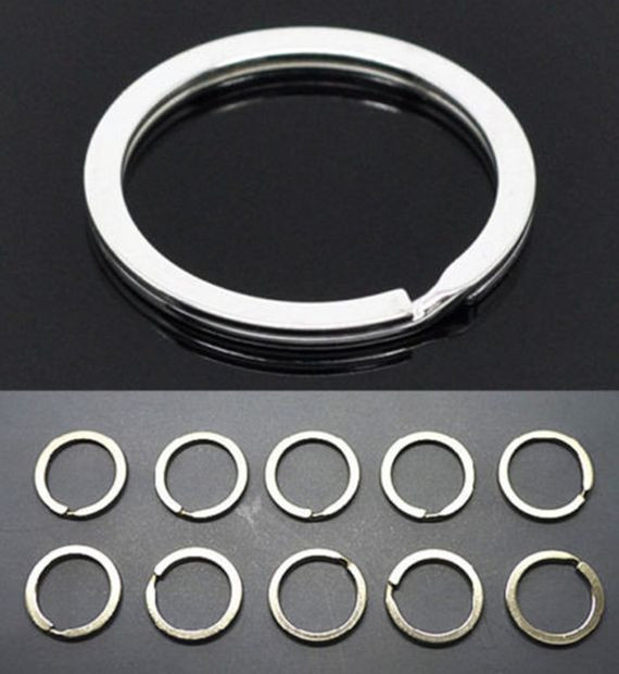 HEAVY DUTY Split Ring Stainless Steel 30mm (1.2 inch) diameter Silver