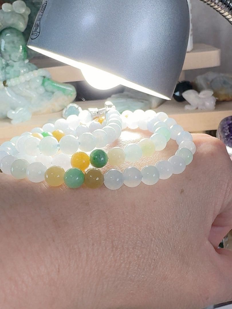 Japanese jade necklace CS0491 Natural Genuine Jade (Guaranteed Authenticity) Tah
