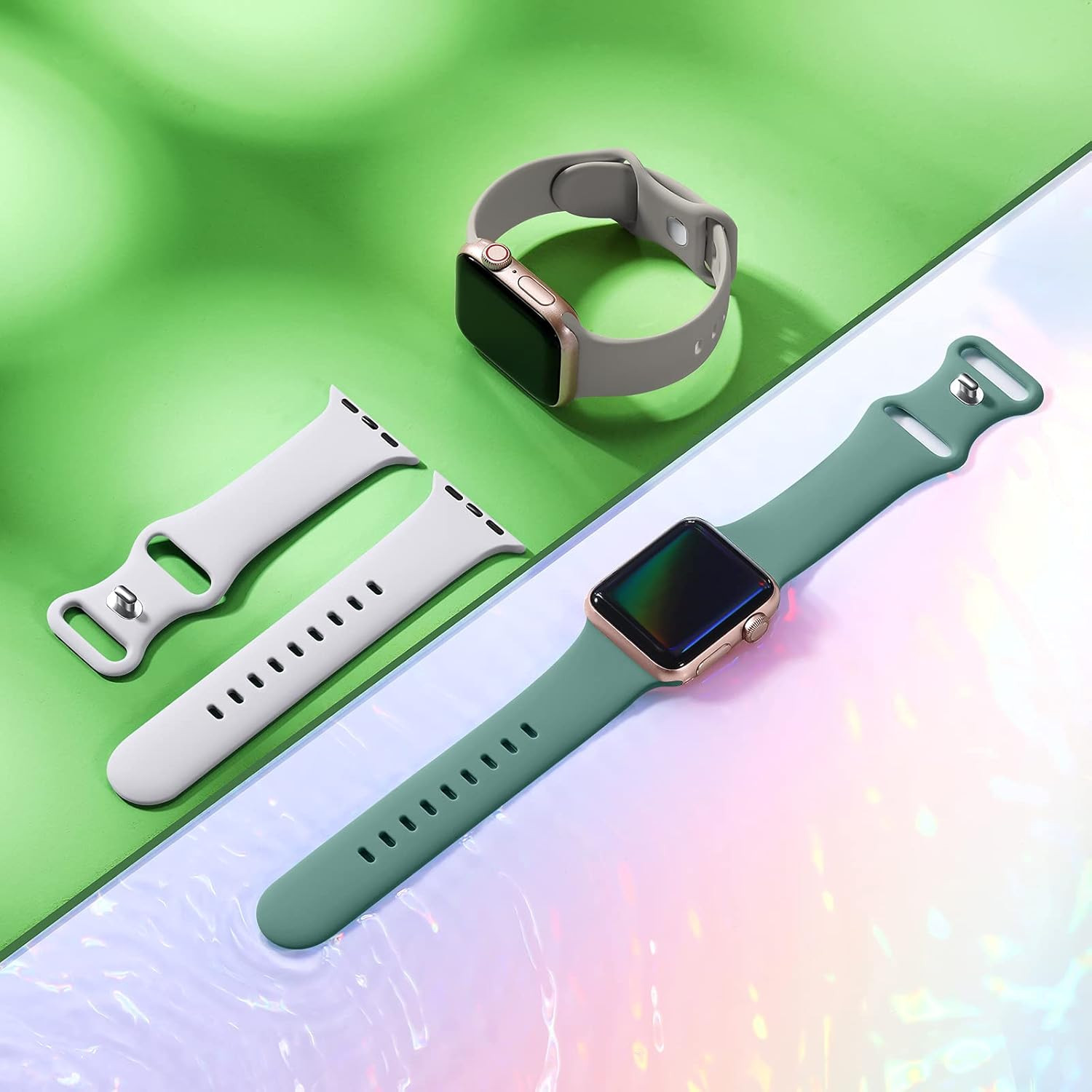 6 Pack Bands Compatible for Apple Watch Band 38Mm 40Mm 41Mm 42Mm 44Mm 45Mm 46Mm