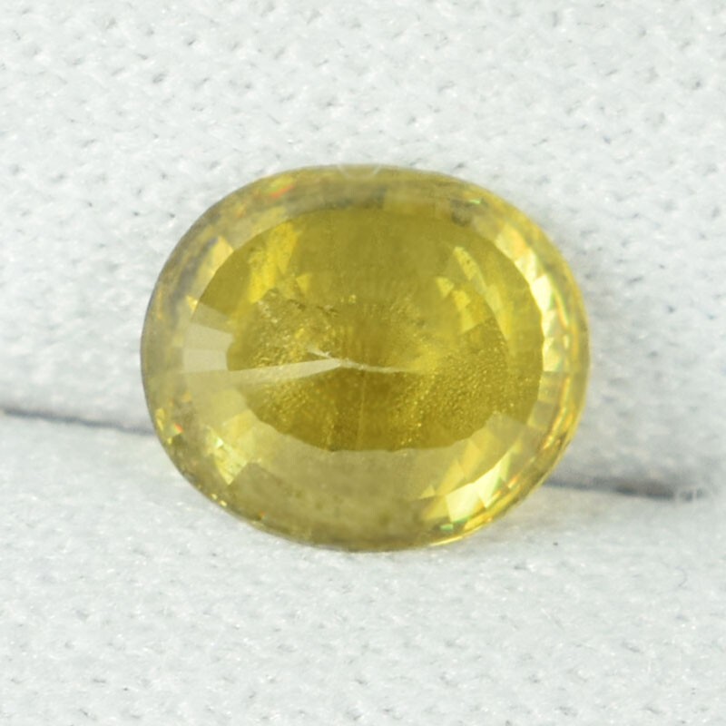 1.08 Cts Best Luster Multi Sparkling Natural Sphene Oval….!!!!!!