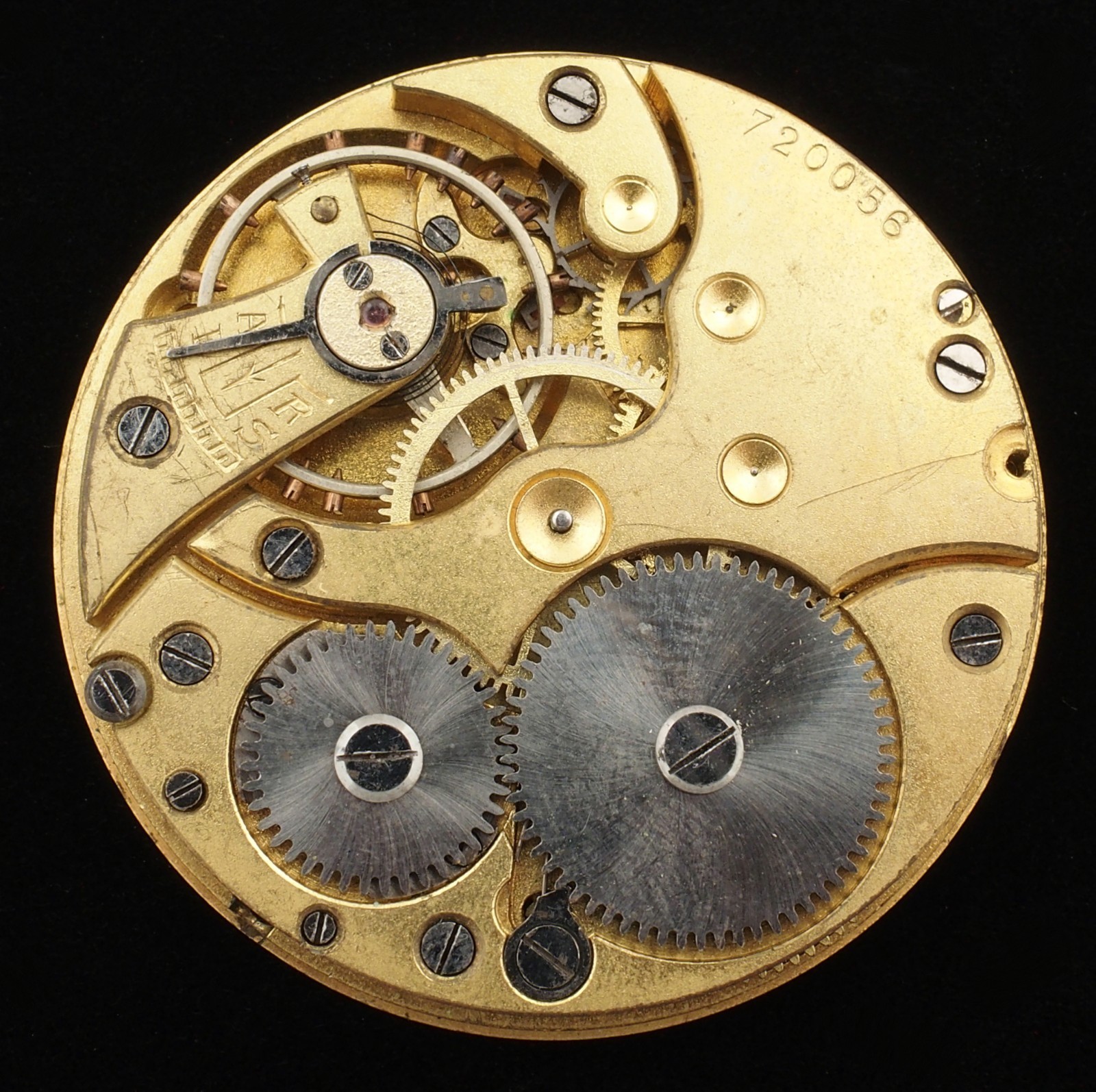 Vintage 41.8mm Patria OF Pocket Watch Movement for Parts Repair #F183