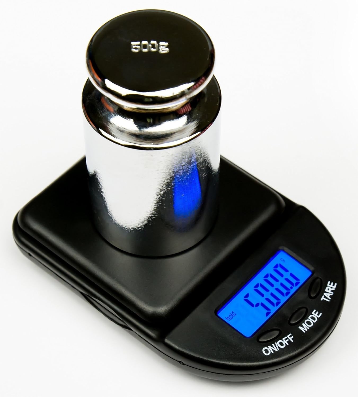 High-Accuracy Black Digital Scale with Tare Function for Jewelry & Metals