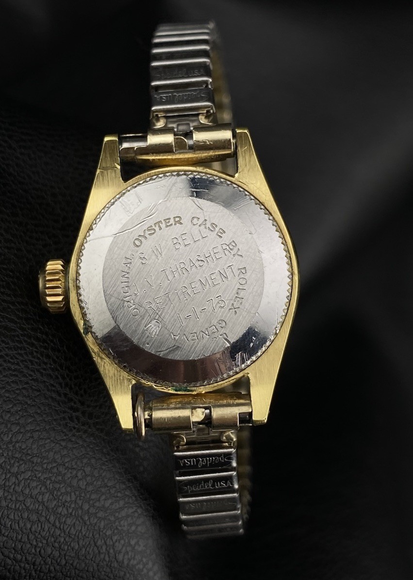 Tudor Princess Oysterdate Dainty Date Dial Gold Plated Aides Watch Self Winding