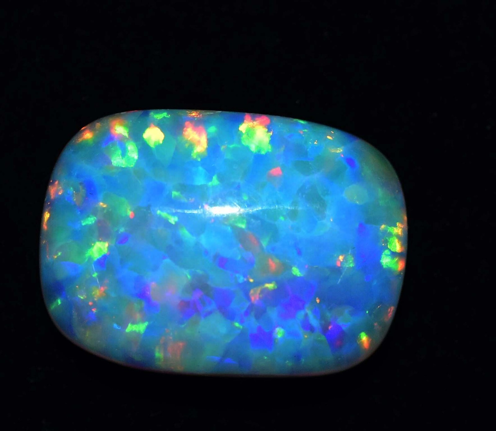 Natural Ethiopian Fire Opal 10.90 CT Certified Play Of Color 17X12 MM Gemstone
