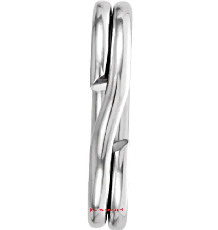 (5) FIVE PACK 1″ 25mm 925 STERLING SILVER Split Ring KEYCHAIN KEY RING CHAIN USA