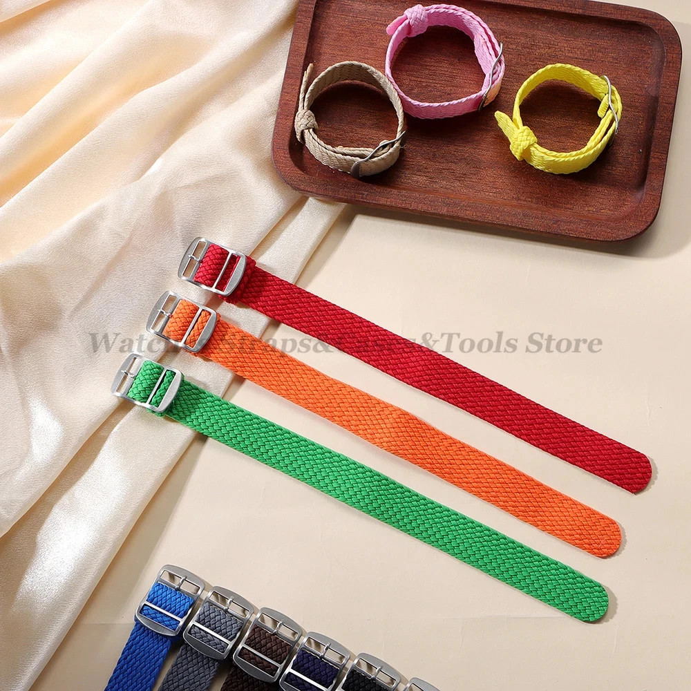 Woven Canvas Watch Strap for Omega Perlon 14 16 18 20 22mm Sport Bracelet New